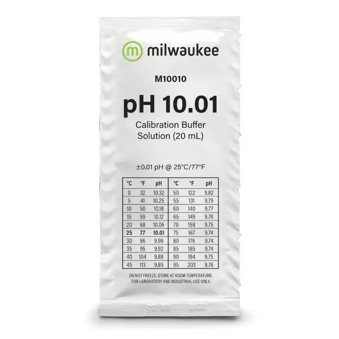 10.01 pH calibration solution, 25 pcs