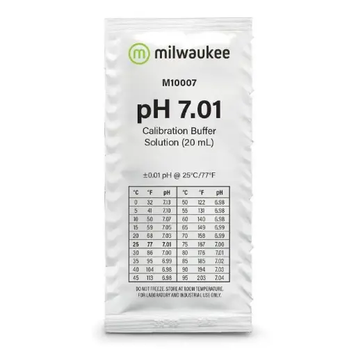 7.01 pH calibration solution, 25 pcs
